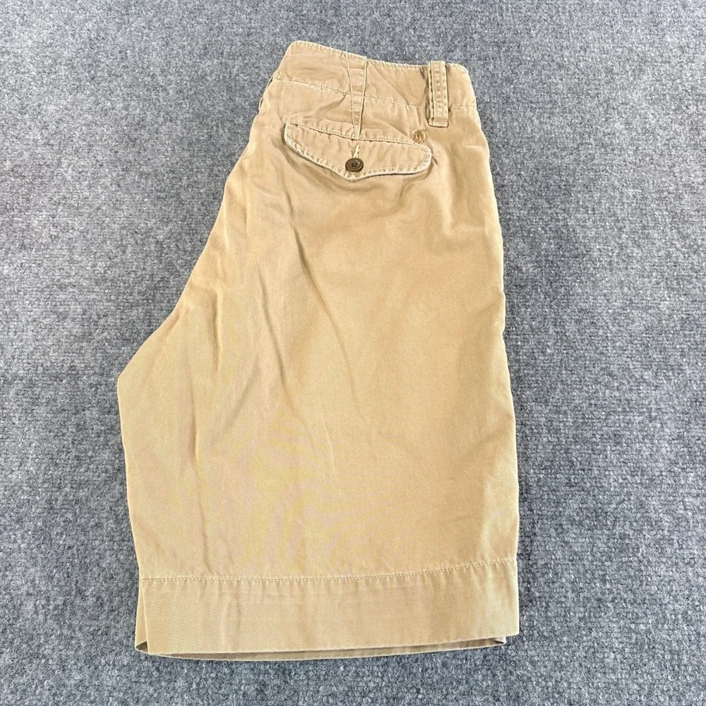 Polo Ralph Lauren Mens Tan Khaki Chino Shorts 33 Cotton Twill Casual Classic